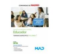 Educador (grupo Iii) De La Comunidad De Madrid. Temario Específico Vol
