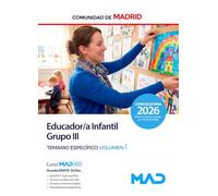 EDUCADOR INFANTIL GRUPO III TEMARIO ESPECIFICO V.1 COMUNIDAD DE MADRID