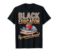 Educador Negro por Demanda Popular Divertido Mes de la Historia Negra Camiseta