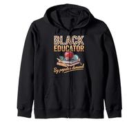 Educador Negro por Demanda Popular Divertido Mes de la Historia Negra Sudadera con Capucha