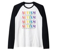 Educadores de Autismo Concientización sobre el Autismo Maestros de Educación Especial Camiseta Manga Raglan