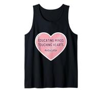 Educando Mentes Tocando Corazones Escuela Profesor Educador Camiseta sin Mangas