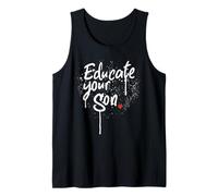 Educar a su Hijo - Declaración de concientización sobre Seguridad de Las Mujeres Camiseta sin Mangas