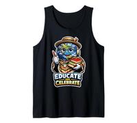 Educar y Celebrar el diseño de Humor del Aula del Profesor Camiseta sin Mangas