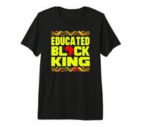 Educated Black King African Pride Empowerment Graphic Camiseta Premium