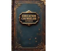 Education counselor notebook: lined journal for men women work
