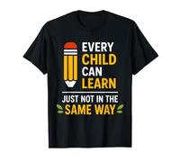 Education Every Child Can Learn Just Not In The Same Way Camiseta