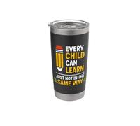 Education Every Child Can Learn Just Not In The Same Way Vaso térmico de acero inoxidable de doble pared