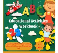 Educational Activities Workbook: Fun and Educational Activities for Kids Ages 3-5 | Learn Letters, Numbers, Matching, and More | 100 pages