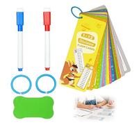 Educational Division Board Game for Children, 15 flashcards with Division Boards, 2 Markers, for Learning and Practicing Division Boards at Home Or School Cards