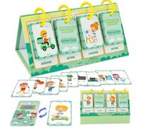 Educational Flash Cards, Kid's English Learning Cards, Safe & Odorless Early Education Toy, 6.3x4cm/2.48x1.57 Inch, Ideal for Children's Day, Birthday, Learning Fun