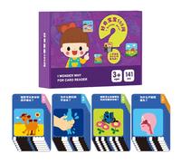 Educational Flash Cards, Kids Instruction Card, Interactive Learning Device, Early Childhood Development Tool for Boys Girls Ages 4-6 Birthday Kindergarten Classroom Homeschool Travel Outdoor Use