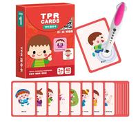 Educational Flash Cards, Kids Instruction Card, Interactive Learning Device, Early Childhood Development Tool for Boys Girls Ages 4-6 Birthday Kindergarten Classroom Homeschool Travel Outdoor Use
