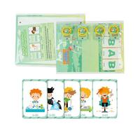 Educational Flash Cards, Kids Learning Set, English Vocabulary Builder, tamaño aproximadamente 6,3 x 4 cm , perfecto para la educación temprana y regalo Giving Material Paper
