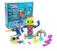Learning Resources Taller de Robots Design & Drill, Juguetes de Robot para niños y niñas de 3 años, Juguete de construcción Stem para niños, Juguete Desmontable con Taladro para niños Trabajadores