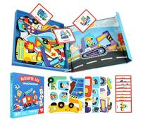 Educational Puzzle - Magnetic Dress Up Play Set, Compact Hands On Learning Toy with Interactive Characters, Skill Building Fun for Children, Ideal for Classroom Daycare Home Car Rides
