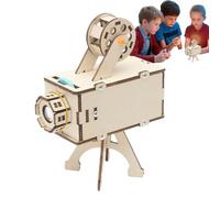Educational Science Kits, Wooden Projector Toy, Hands On Learning Activity Set for Students, 3.46x1.97x5.51 Inches, Girls Ages 7 to 14, Stem Exploration at Home, Classroom, School