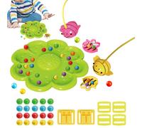 Educativo - Juego de 7 Pulgadas | Tabla de PVC - Juego de bandejas de Polen de Perlas magnéticas con Palos de Salto y Clips, de Aprendizaje de coordinación a Mano para