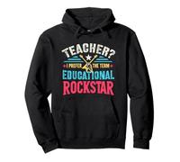 Educativo Rockstar Band Teacher I Enseño Música Pre-K Rocks Sudadera con Capucha