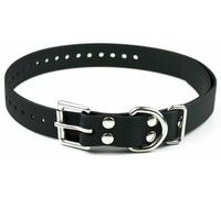 Educator Biothane para Perros pequeños, medianos o Grandes, Acero aleado, Negro, 2,54 cm