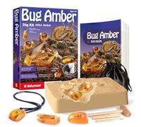 EDUMAN Kit de Excavación de Ámbar, Juego de Excavación de Fósiles y Minerales, Juguetes Educativos de Ciencia, Regalos para Niños y Niñas a Partir de 6 Años (Insectos)
