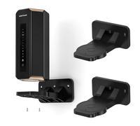 EDUP Kit de Soporte de Pared Orbi WiFi 7, Soporte ABS, Ahorra Espacio, Compatible con Orbi Wi-Fi 7 Mesh y Routers Nighthawk (Negro, Pack de 2)