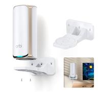 EDUP Kit de Soporte de Pared Orbi WiFi 7, Soporte ABS, Ahorra Espacio, Compatible con Orbi Wi-Fi 7 Mesh y Routers Nighthawk (Blanco, Pack de 1)