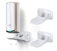 EDUP Kit de Soporte de Pared Orbi WiFi 7, Soporte ABS, Ahorra Espacio, Compatible con Orbi Wi-Fi 7 Mesh y Routers Nighthawk (Blanco, Pack de 2)