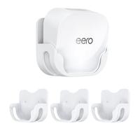 EDUP Soporte de Pared para Router eero 7 WiFi, Soporte que Ahorra Espacio con Gestión de Cables Oculta, Ajuste Personalizado para Sistema Mesh Doble Banda eero 7, Fácil Instalación (Blanco, Pack de 3)