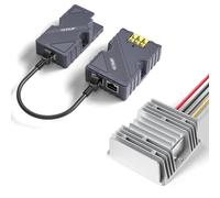 EDUP Starlink GigE PoE Injector 150 W, Starlink Dishy Adaptador de cable a RJ45, Starlink DC Step UP Convertidor 12 V a 48 V, compatible con Starlink V2 Internet Kit de red Satélite