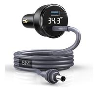 EDUP Starlink Mini Adaptador de Coche, Cable de alimentación CC + Adaptador de Encendedor de Cigarrillos Starlink de 12 V-24 V, Cable de Carga Impermeable para Coche con Puerto USB Type-C, 5M