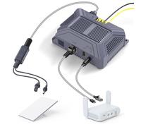 EDUP Starlink - Mini inyector PoE y divisor adaptador de 12 V para Mini, tipo soldadura RJ45 150 W GigE pasivo PoE, protección ESD CC 9-36 V a 48 V/3 A, fuente de alimentación
