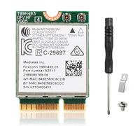 EDUP Tarjeta WiFi 7 para Portátil BE6500 M.2 2230, Tarjeta de Red 802.11be Tri-Band 6GHz/5GHz/2.4GHz hasta 6,5 Gbps, Bluetooth 5.4, Adaptador WiFi Interno Compatible Intel AMD, Windows 11 y Linux