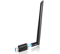 EDUP WiFi Adapter for Gaming 1300Mbps, USB 3.0 Wireless Adapter Dual Band 5GHz 802.11 AC WiFi Dongle Support Desktop Laptop Windows XP/Vista/7/8/10 Mac 10.6-10.15, USB Flash Drive Included, negro