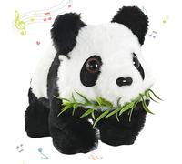 EduPlayte 2026 Nuevo robot Panda, Mi robot realista, panda, panda de bambú de peluche para caminar, ladridos, meneando la cola, juguete de entrenamiento para niños de 3, 4, 5, 6