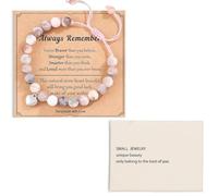 EduPlayte Conjunto de Pulsera de Cristal, Pulseras de Cristal con Cuentas para Mujer, Caja de Joyería Estilo Ins, Regalos de Cumpleaños para Mujeres, Joyas de Únicas para Regalos de Mujer