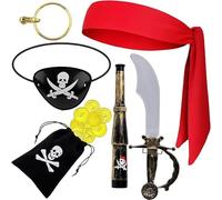 EduPlayte Mujeres de traje de pirata, accesorios de pirata, accesorios de traje de pirate, Bandana de pirate
