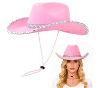 EduPlayte Sombrero de vaquero Piel sintética,sombrero de enano colorido salvaje oeste, guardabosques, disfraces, carnaval, fiesta temátice