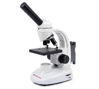 EduScope EC1 Microscopio vertical para escuela primaria, microscopio monocular para estudiantes con objetivos 4X/10X/40X, ocular WF10X, luz LED para niños STEM Science Learning