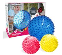 EDUSHAPE Le palline sensoriali originali per il bambino - confezione di 3 vibranti palline da bambino colorate e palline uniche per bambino - miglior