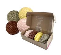 Edushape Pelota sensorial original para bebé, pelota de bebé de color bohemio chic de 4 pulgadas que ayuda a mejorar las habilidades motoras gruesas para niños de 6 meses en adelante, gran relleno de