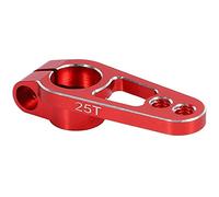 Eduuyvee 1 pieza aleación de aluminio 25 T 31 mm dirección servo brazo cuerno para piezas de coche RC rojo