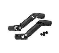 Eduuyvee 2 piezas de eje de accionamiento de metal para 1/16 RC Auto Parts Crawler Truck, negro