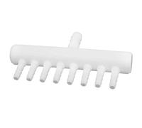 Eduuyvee Plástico 8 vías acuario manguera distribuidor válvula de aire