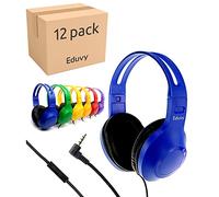 Eduvy Auriculares a Granel para Aula con micrófono, Paquete Escolar Resistente con Cable para Estudiantes. Suministros imprescindibles para Profesores Desde la Primaria hasta la Universidad (Paquete