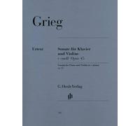 Edvard grieg : sonate pour violon en ut mineur op. 45 (doigtes violon) - violon et piano: Instrumentation: Violin and Piano