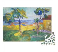 Edvard Munch Rompecabezas De Madera 1000 pcs, Imposibles Puzzle Museo Adultos, Imposible Rompecabezas Pinturaarte, Juguetes Educativos, Puzzles Cuadros Famosos del Mundo Clásicos, Ón del Hogar Decor