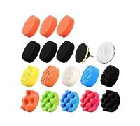 EdvenA 19 unids/set 3 pulgadas coche espuma taladro PolishPad Kit pulido cera esponja Auto rueda faro pulidor eliminación Scratche limpieza herramienta eléctrica