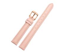 EDVENA Correa De Reloj Cuero Genuino Compatible Con Fossil ES3843 ES4202set ES3793, Suave Y Cómoda, For Mujer, 14, 16, 18 20 Mm(Light pink-Rose-K1,14mm)