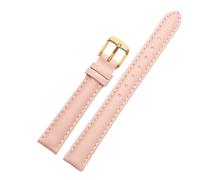 EDVENA Correa De Reloj Cuero Genuino Compatible Con Fossil ES3843 ES4202set ES3793, Suave Y Cómoda, For Mujer, 14, 16, 18 20 Mm(Light pink-Golden-K1,20mm)